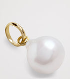 Monica Vinader yellow gold baroque pearl pendant - British product