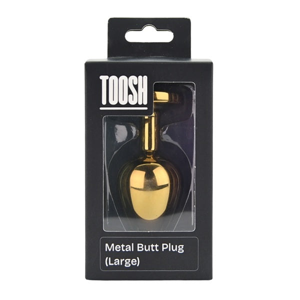 Loving Joy Toosh Large metal butt plug with red gemstone, UK version