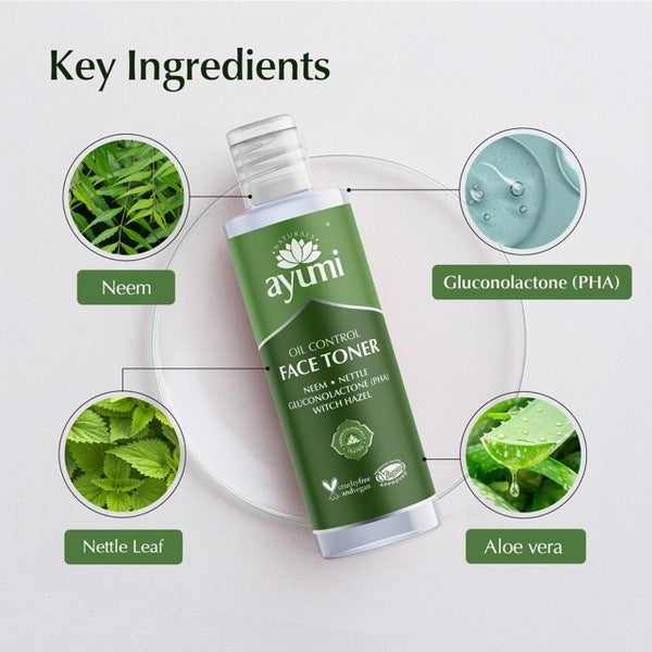 Ayumi Clarifying Neem and Witch Hazel Toner 150ml - British product