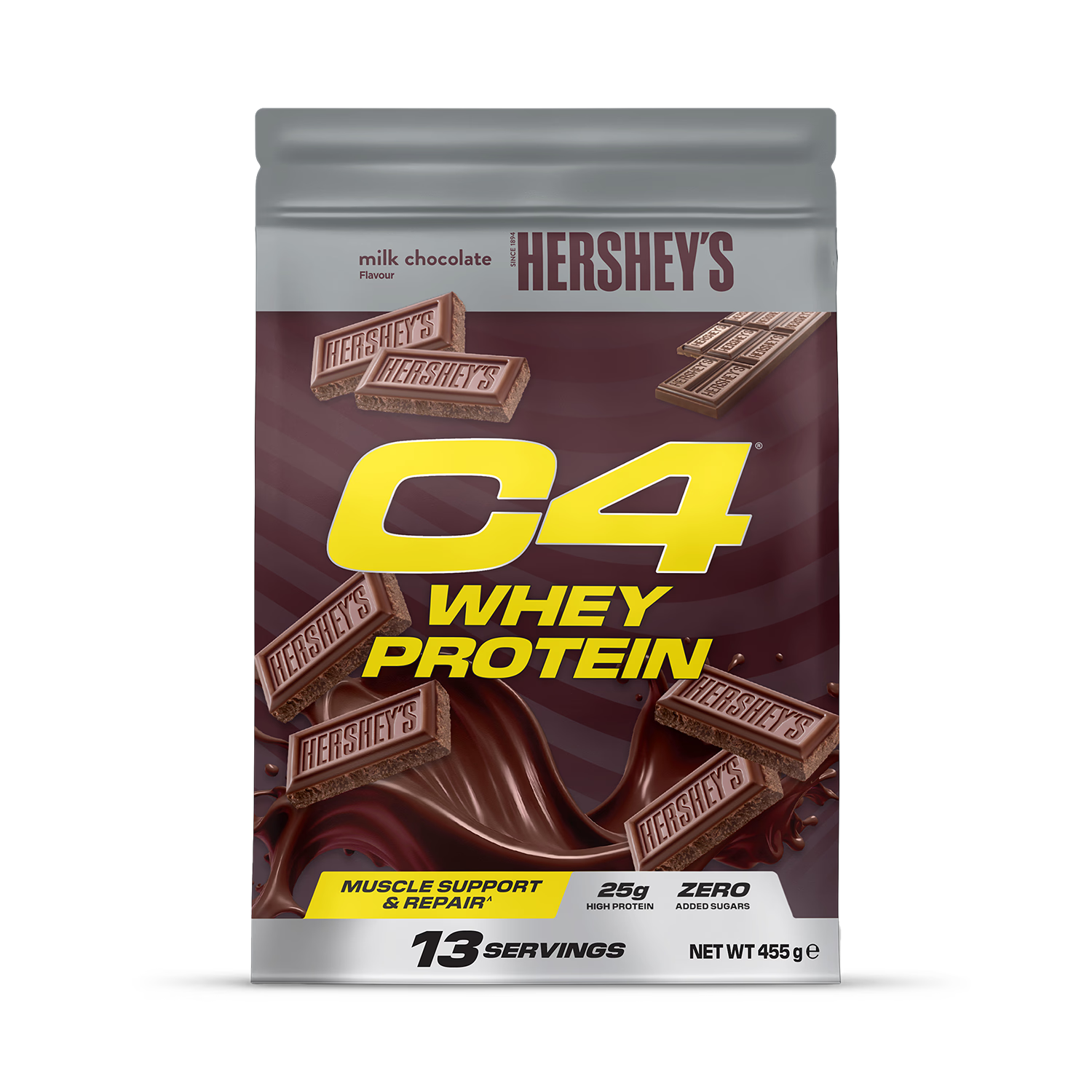 C4 whey protein Hershey's Chocolate 455g, imported from the UK
