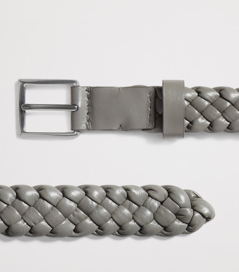 Bottega Veneta Intreccio Solo belt calfskin 2cm, imported from the UK