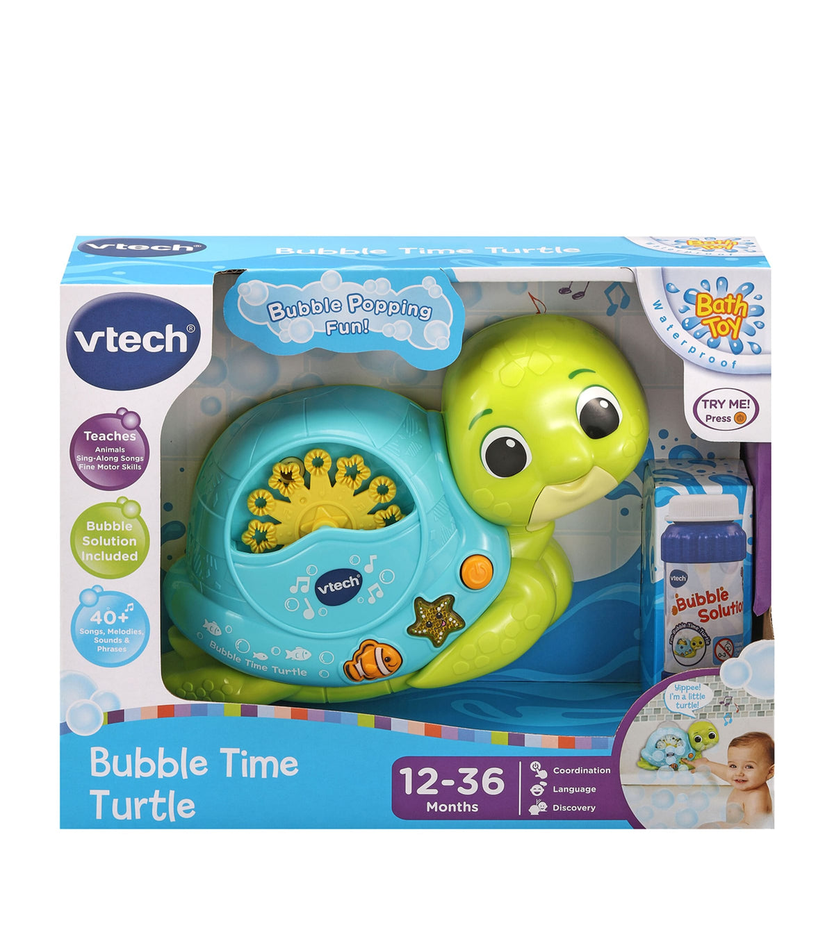 VTech Bubble Time Turtle bath toy - British product