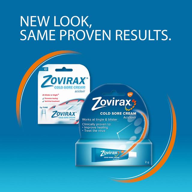 Zovirax Cold Sore Treatment Cream Contains Aciclovir Pump Dispenser   2g GOODS M&S   