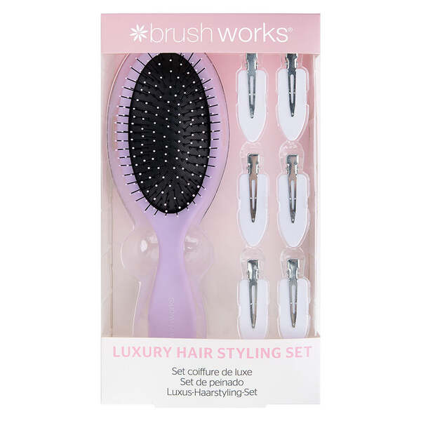 Brushworks Luxury Purple Hair Styling Set GOODS Superdrug   