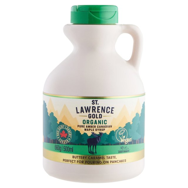 St Lawrence Gold Organic Pure Maple Syrup Amber   500ml GOODS M&S   