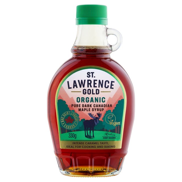 St Lawrence Gold Organic Pure Maple Syrup Dark   330g