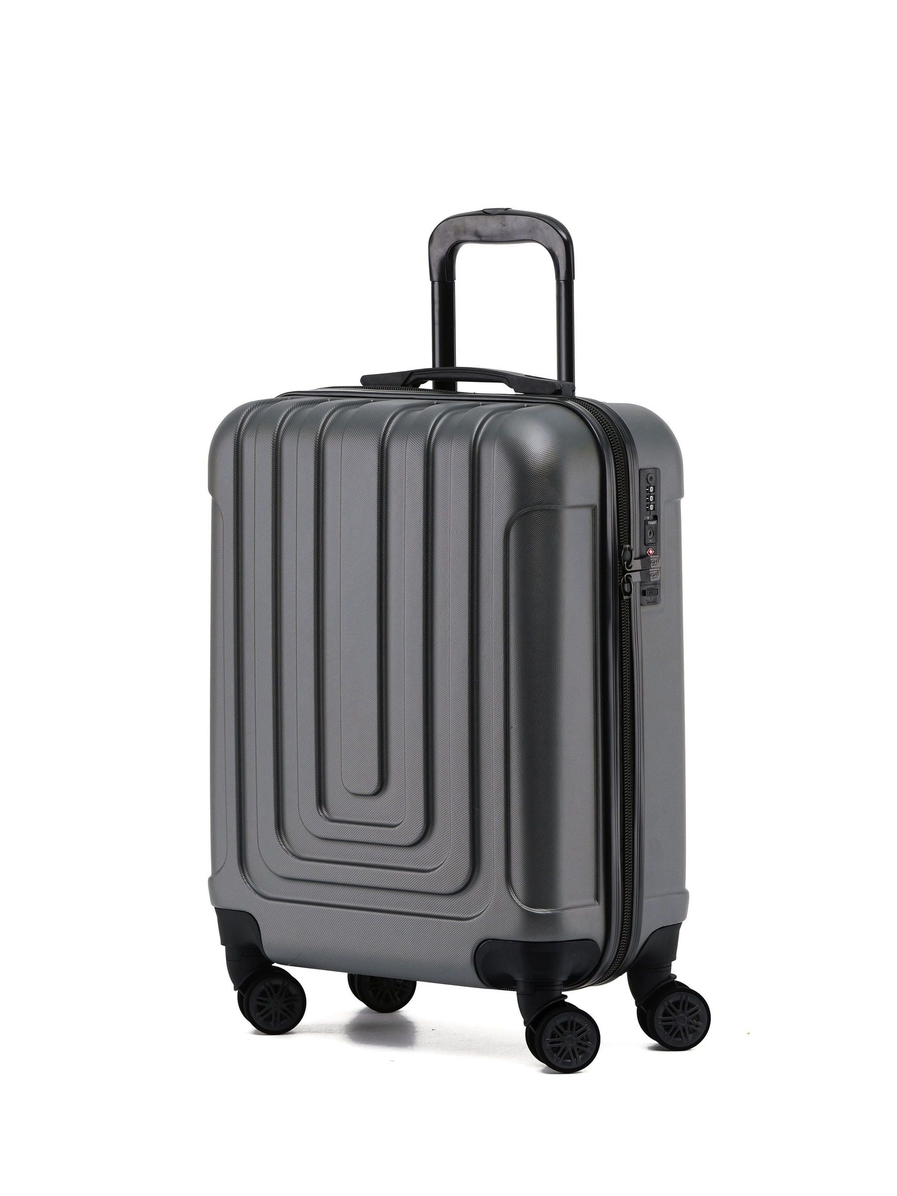 Flight Knight cabin suitcase anthracite 55x40x20cm, UK version