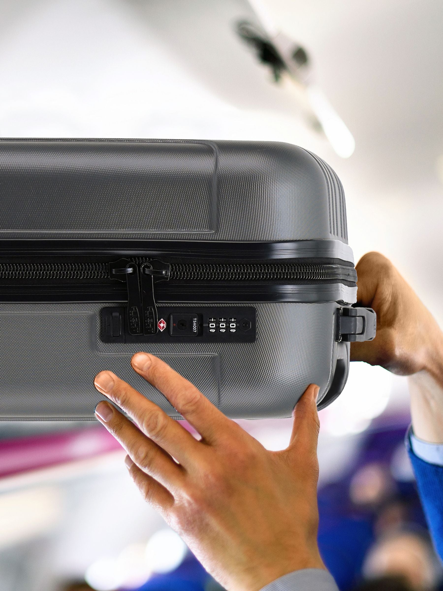 Flight Knight cabin suitcase anthracite 55x40x20cm, UK version