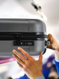 Flight Knight cabin suitcase anthracite 55x40x20cm, UK version