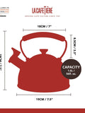 La Cafetiere black whistling kettle 1.6L, UK version