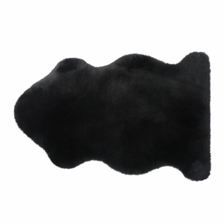 Windward sheepskin rug black 60x95 cm, UK version