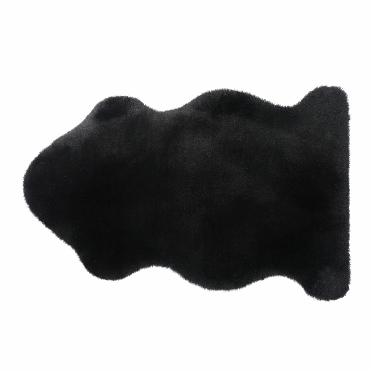 Windward sheepskin rug black 60x95 cm, UK version