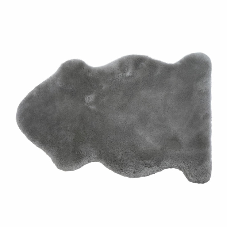 Windward genuine sheepskin rug in grey 60x95cm - British product