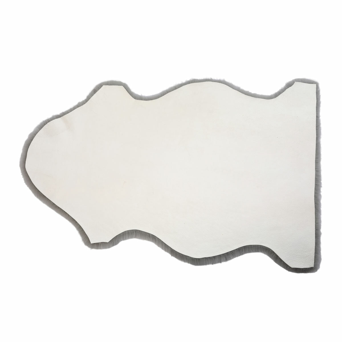 Windward genuine sheepskin rug in grey 60x95cm - British product