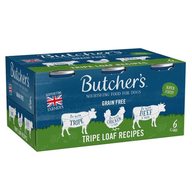 Butcher's Tripe Loaf Recipes Dog Food Tins   6 x 400g GOODS M&S   