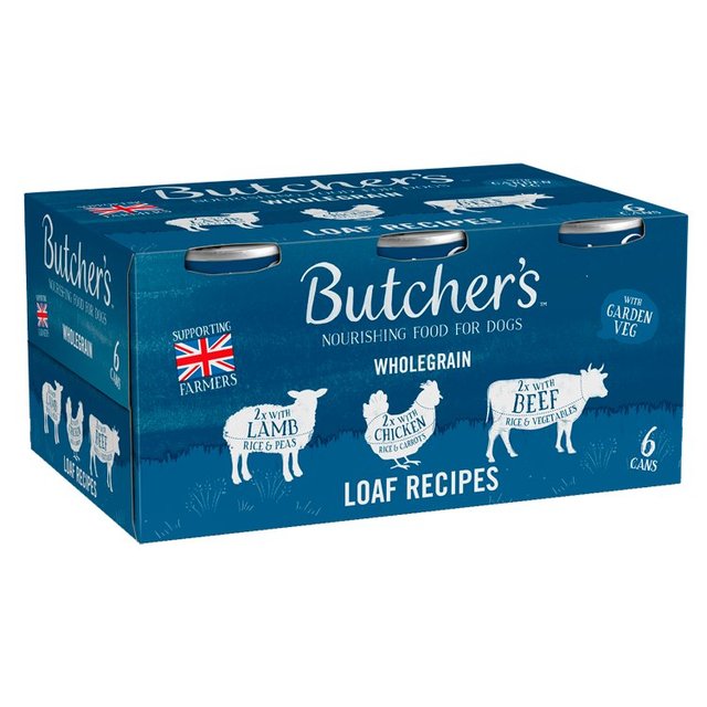 Butcher's Loaf Recipes Dog Food Tins   6 x 390g GOODS M&S   