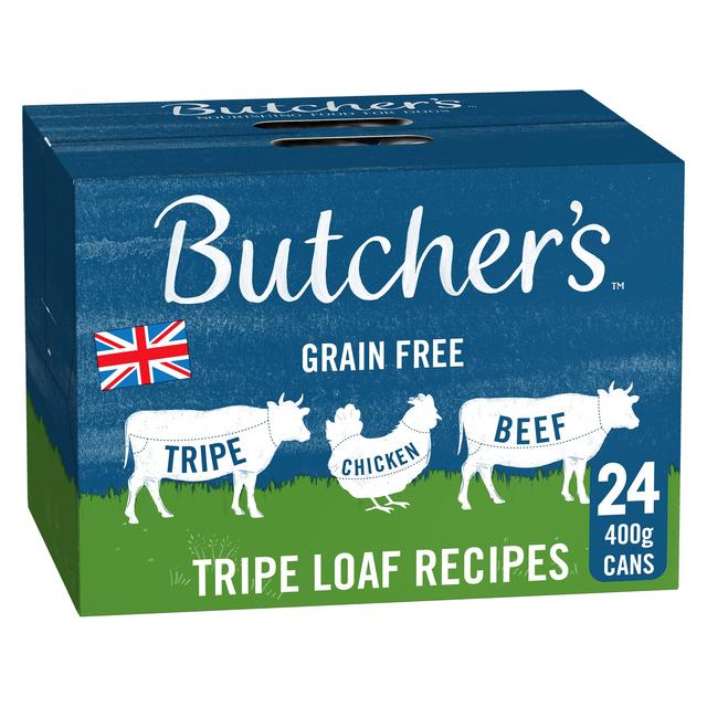 Butcher's Tripe Loaf Recipes Dog Food Tins   24 x 400g GOODS M&S   