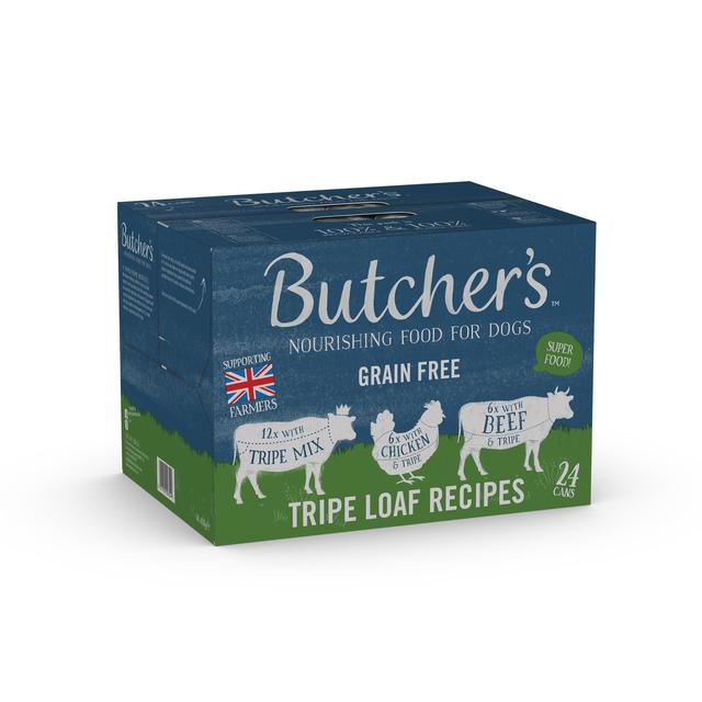 Butcher's Tripe Loaf Recipes Dog Food Tins   24 x 400g GOODS M&S   