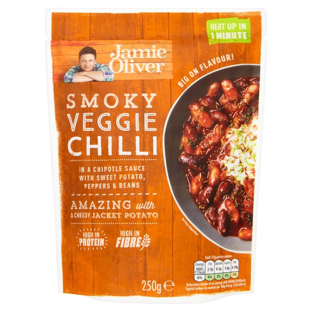 Smokey Veg Chilli Ready to Eat Jamie Oliver   250g GOODS M&S   