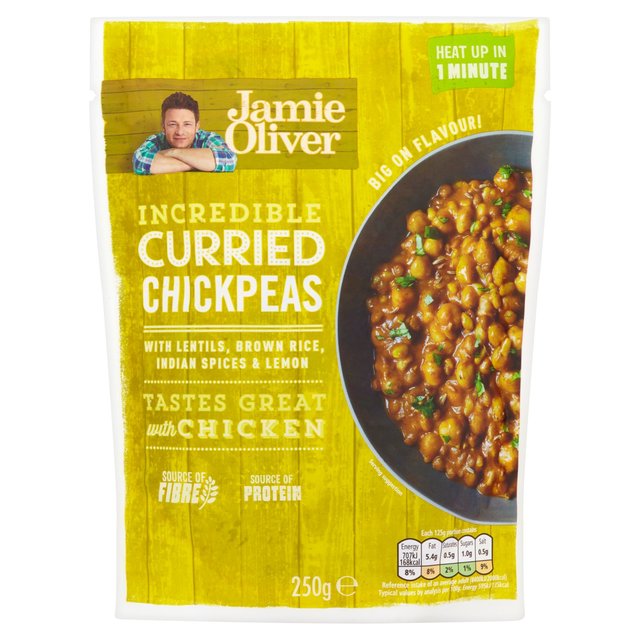 Curried Chickpeas Jamie Oliver Ready to Eat   250g GOODS M&S   