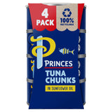 Princes Tuna Chunks in Sunflower Oil 4x145g Fish Sainsburys   