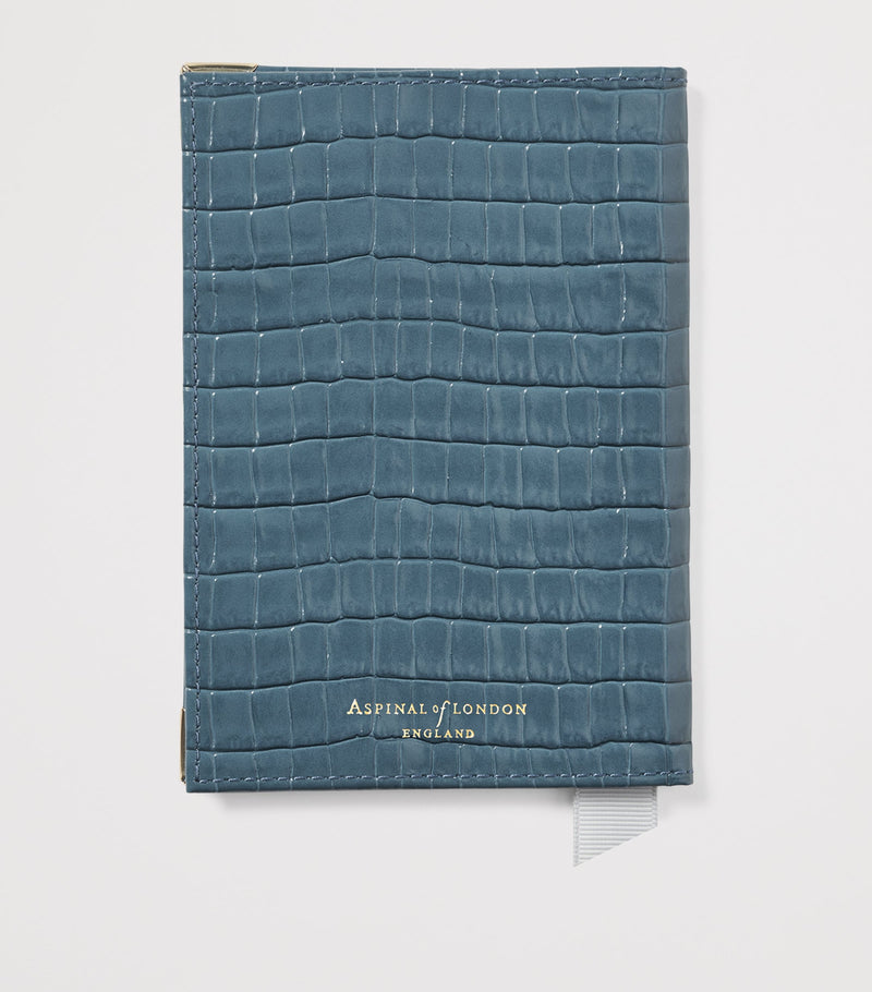 Aspinal of London leather croc-embossed passport cover - British product