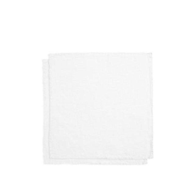 Daylesford Tiller Large White Linen Napkins   2 per pack GOODS M&S   