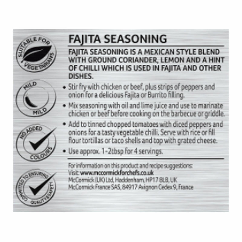 Schwartz Fajita Seasoning, 530g