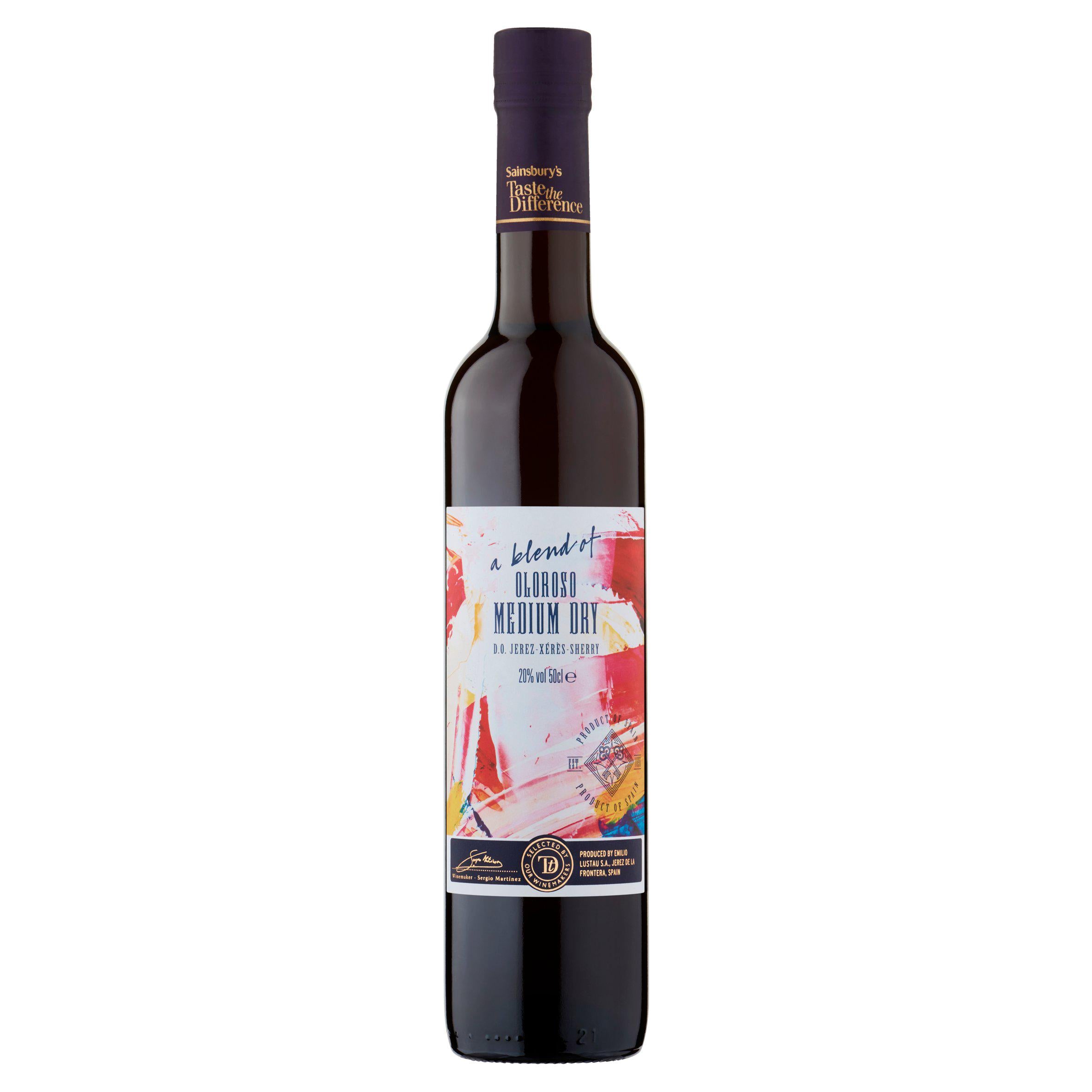 Sainsbury's Oloroso Sherry, Taste the Difference 50cl All wine Sainsburys   