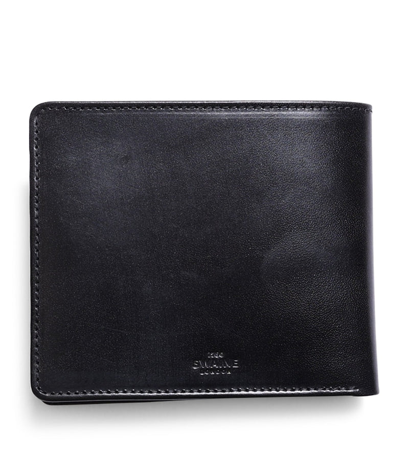 Swaine leather bifold wallet with card slots, UK version