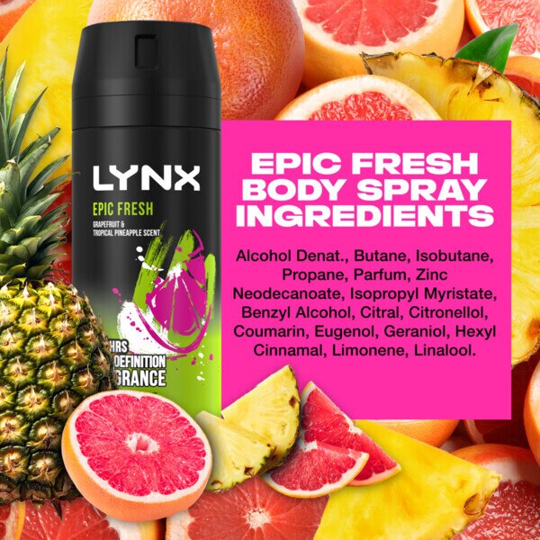 Lynx Deodorant Bodyspray Aerosol Epic Fresh 150ml GOODS Superdrug   