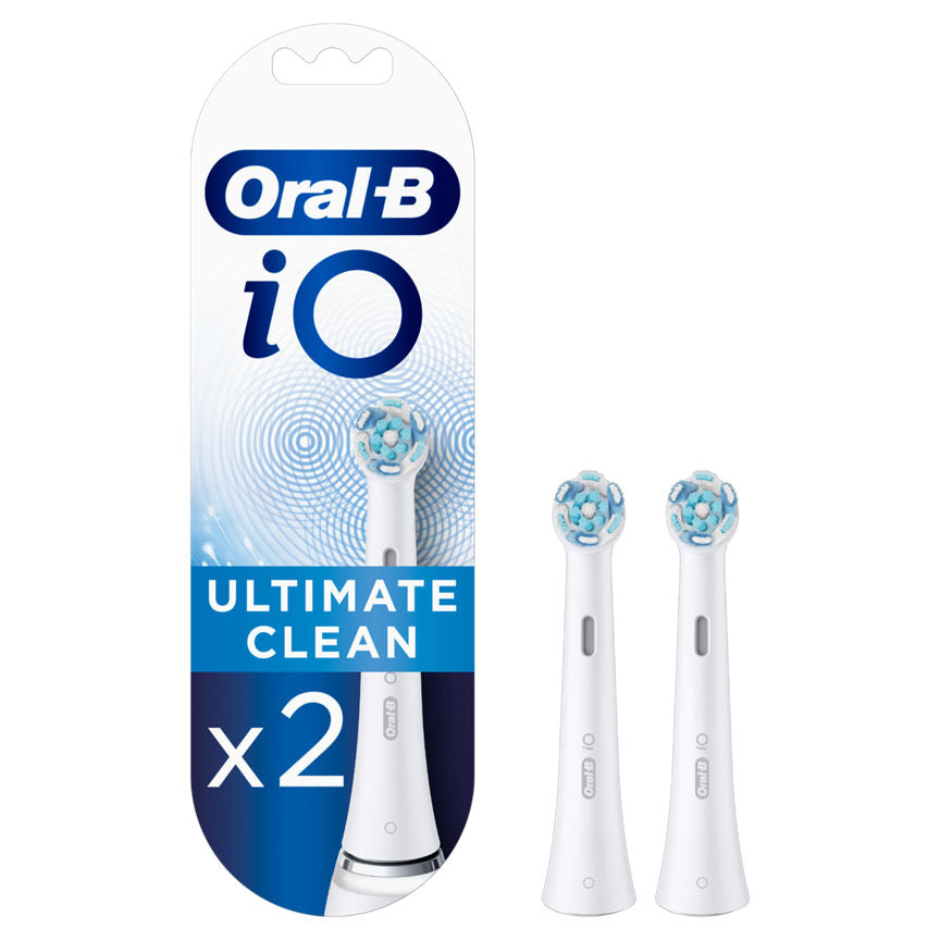 Oral-B iO Ultimate Clean Toothbrush Heads, Pack of 2 Counts