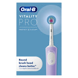 Oral B Vitality Pro Purple Electric Toothbrush Designed By Braun