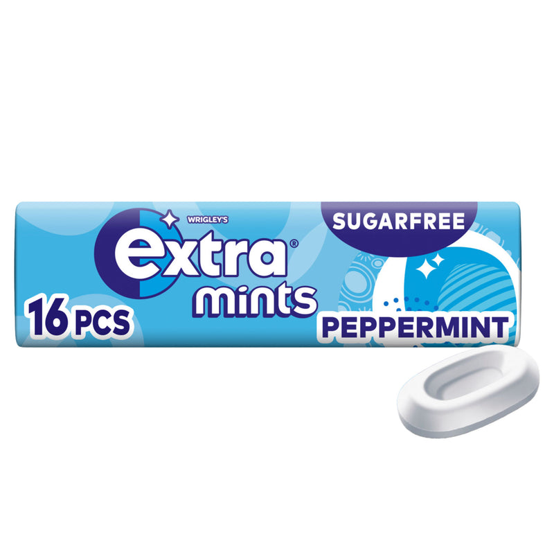 Wrigley's Extra peppermint sugarfree mints 16 pieces, UK version