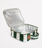 Insulated Striped Sandwich Box with Front Pocket and Handle, 23cm x 28cm x 9cm