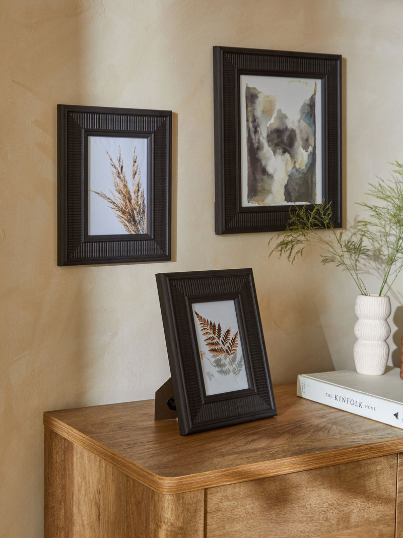 Black Rattan Effect Photo Frame