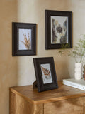 Black Rattan Effect Photo Frame