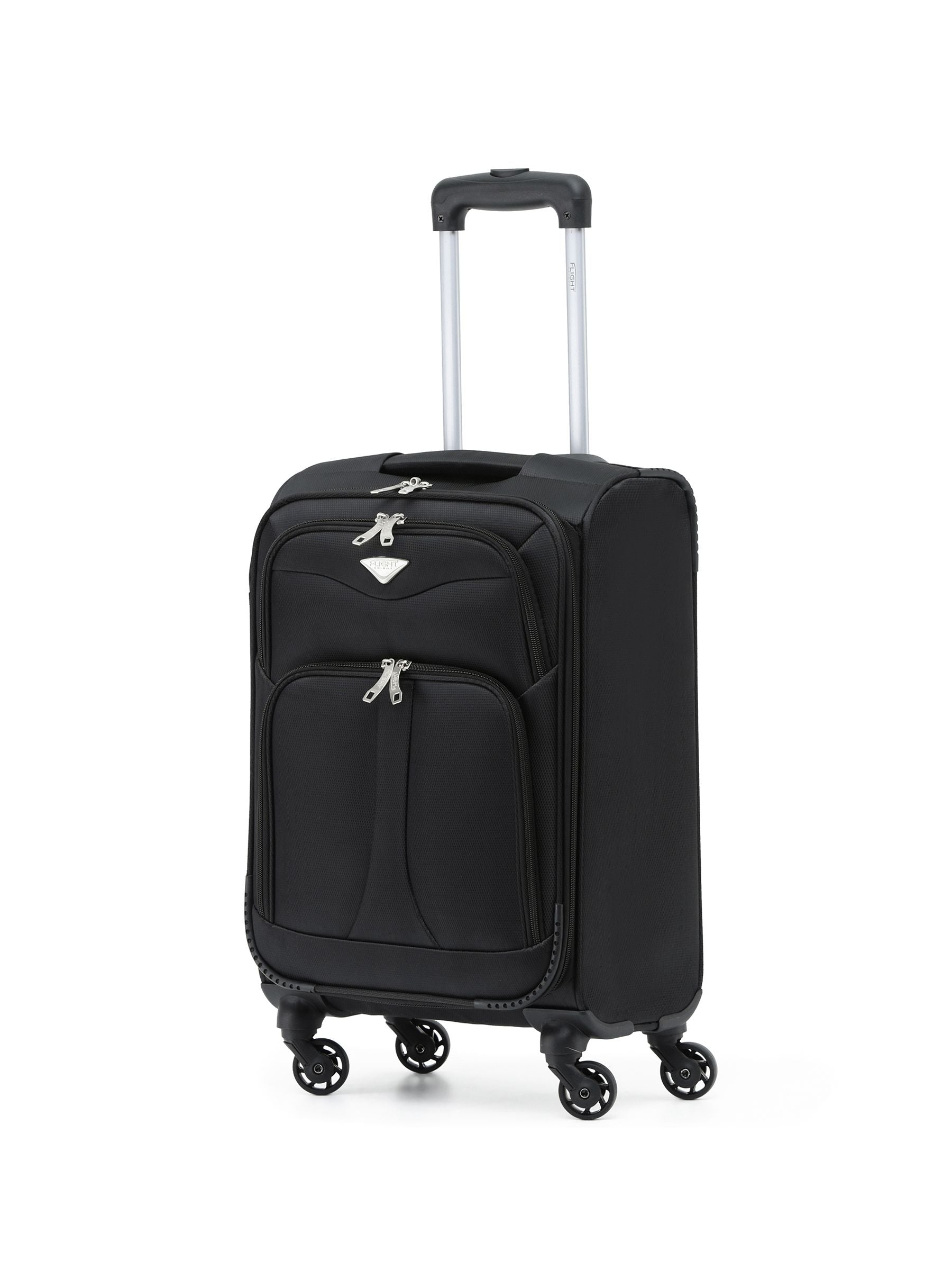 Flight Knight Quilted Navy Soft Case Cabin Suitcase 55x35x20cm
