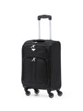 Flight Knight Quilted Navy Soft Case Cabin Suitcase 55x35x20cm