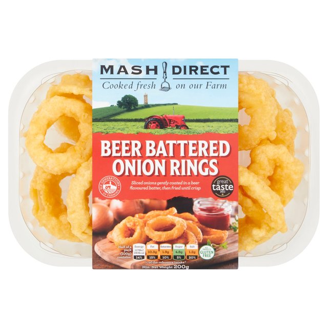 Mash Direct Beer Battered Onion Rings   200g