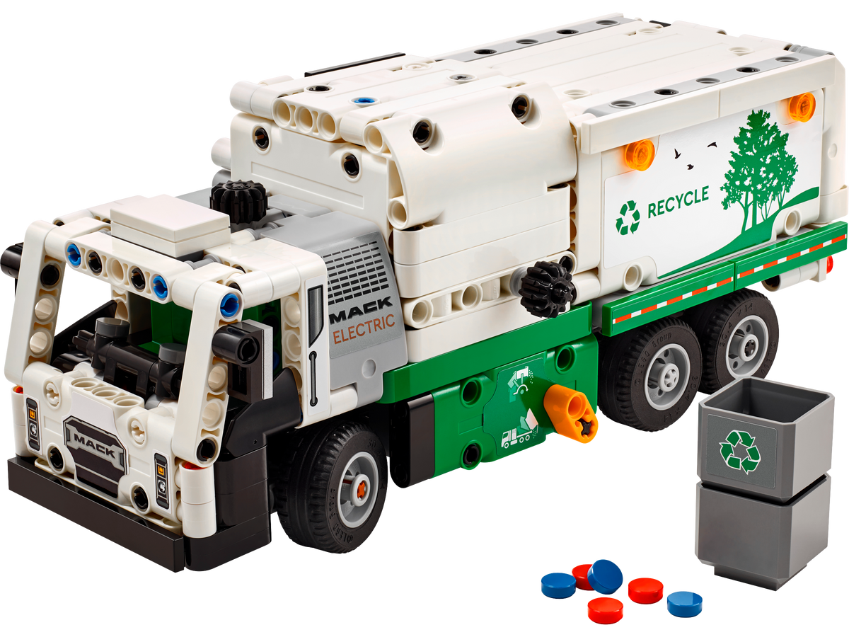 LEGO Technic Mack LR Electric Garbage Truck 503 pieces, imported from the UK