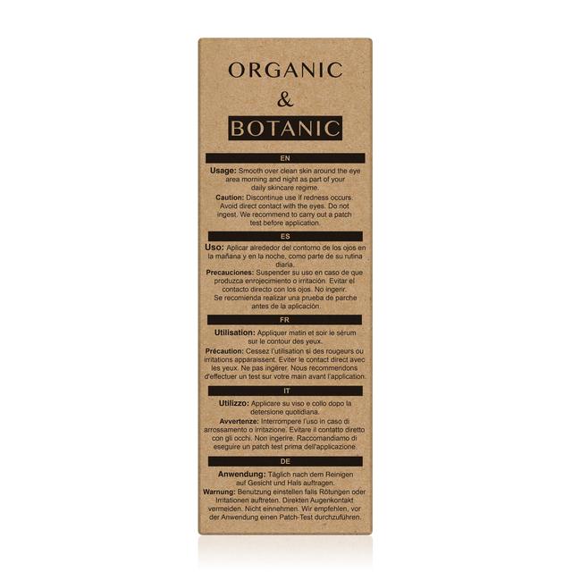 Organic & Botanic Mandarin Orange Brightening Eye Serum    15ml GOODS M&S   