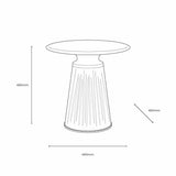 Gallery Seville Green side table 48cm, UK version