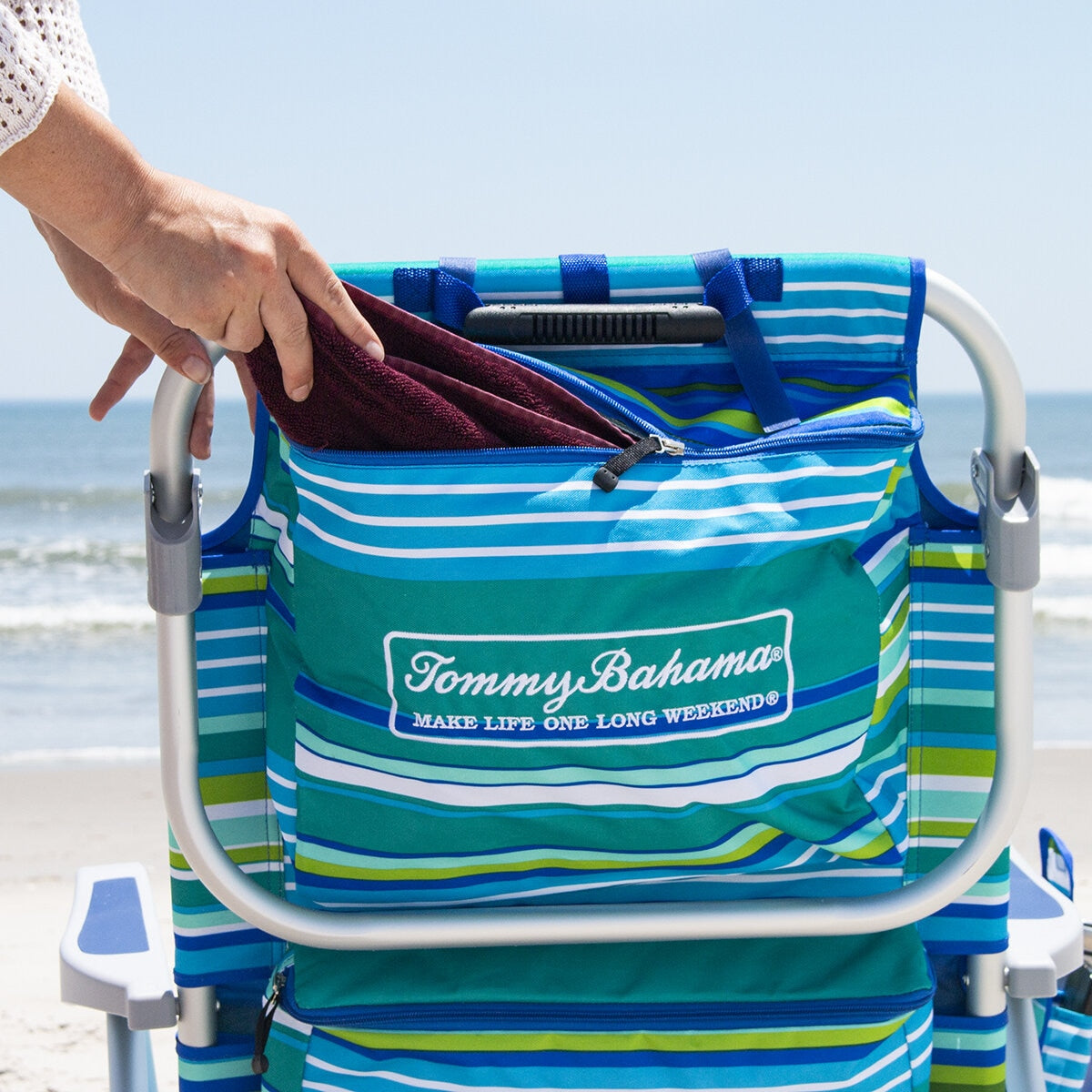 Tommy Bahama Rucksack Strandkorb Blau, UK Version