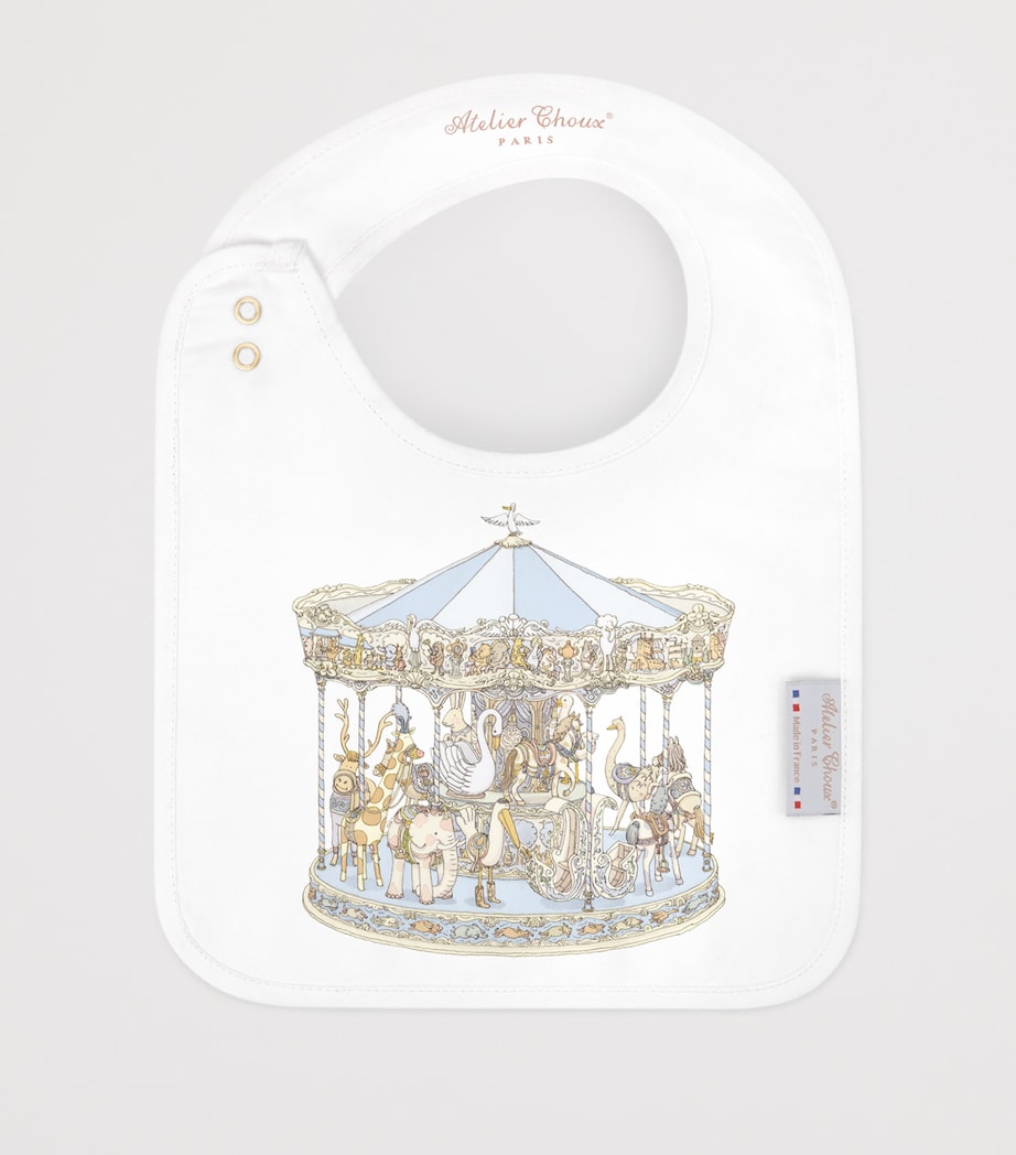 Atelier Choux bib carousel print, UK version