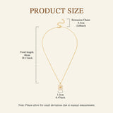 Livingandhome gold M pendant necklace - British product