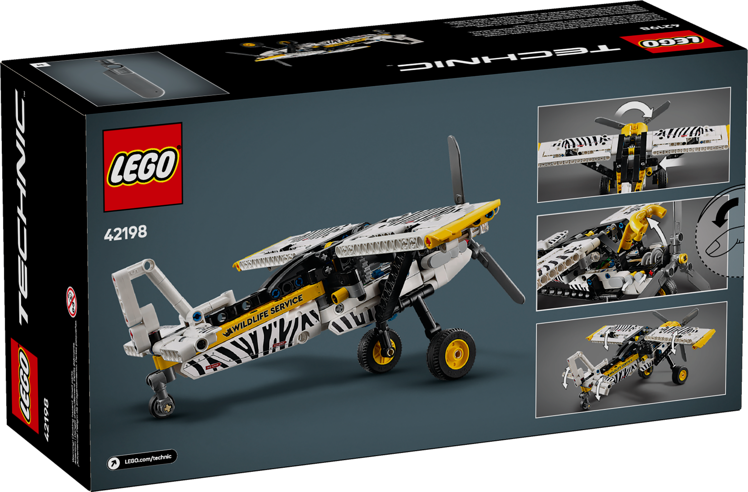 LEGO Technic Bush Plane 333 Pieces - British product
