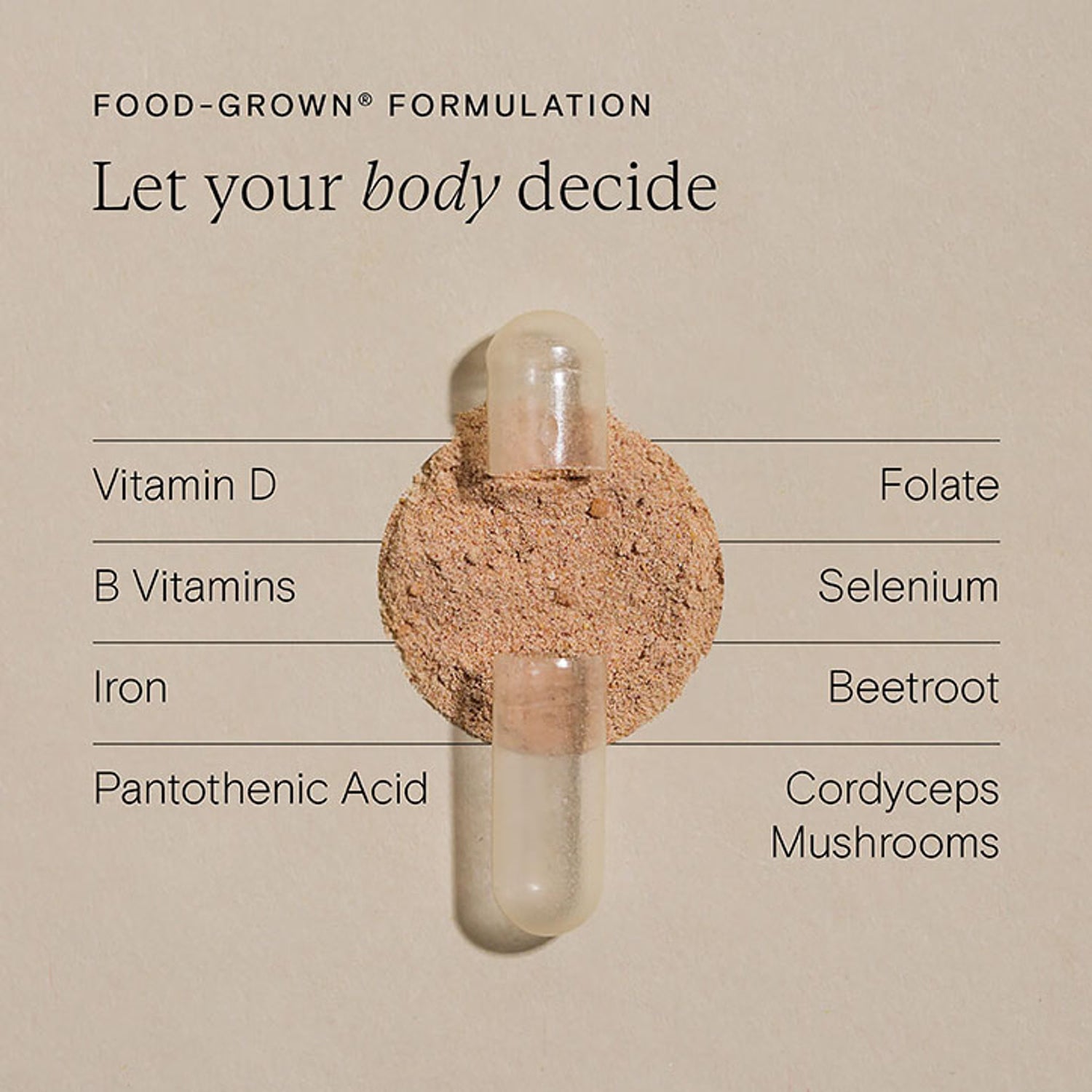 Food-Grown Fertility and Reproduction Support for Women 60 Capsules