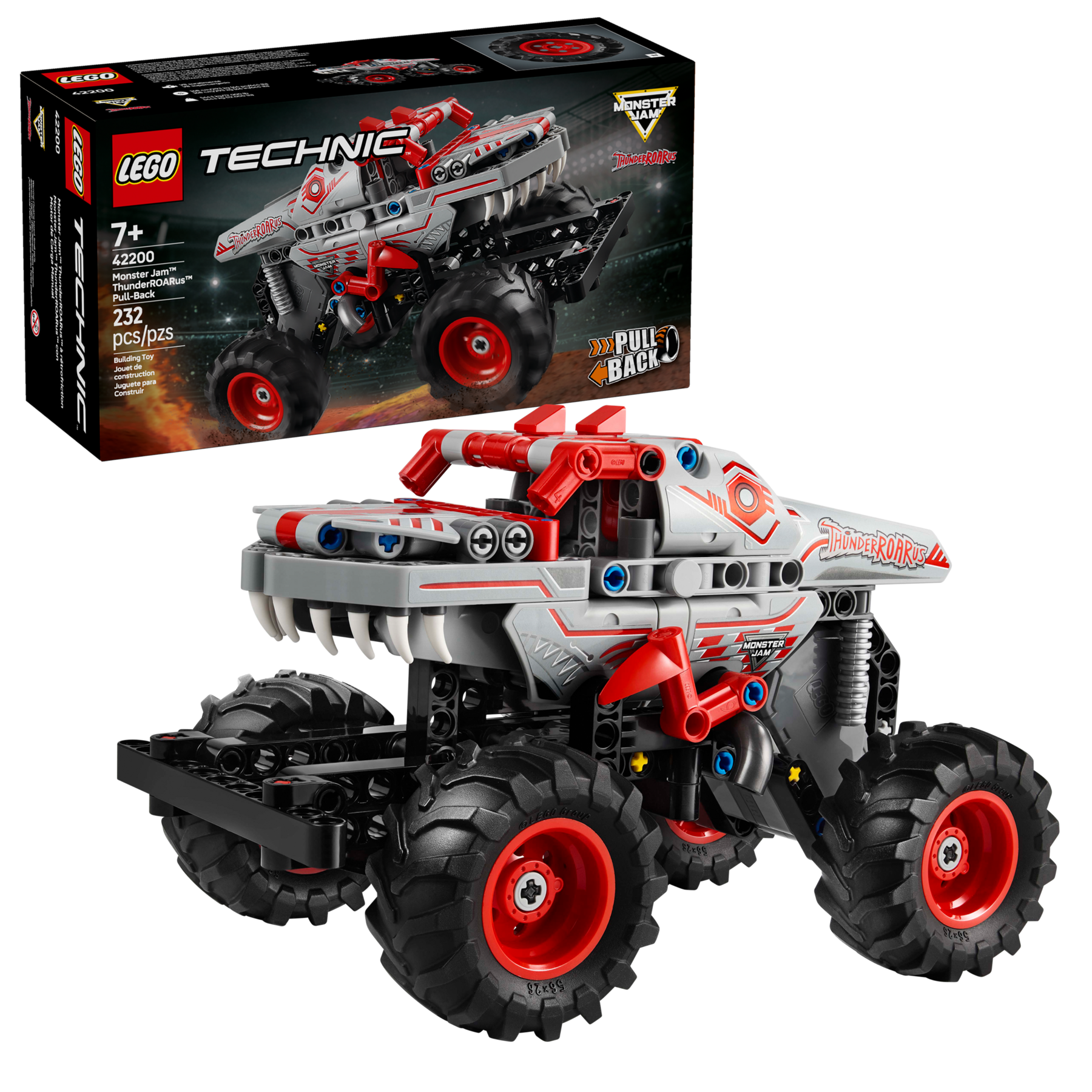 LEGO Monster Jam Technic ThunderROARus 232 Pieces, imported from the UK