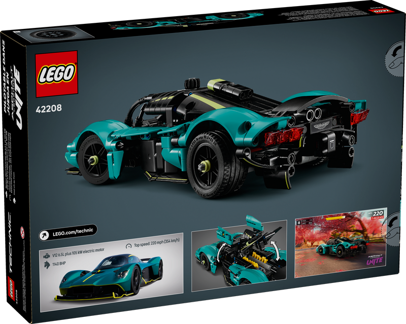 LEGO Technic Aston Martin Valkyrie Model 707 Pieces - British product